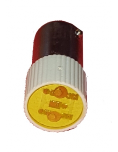Lampadina LED colore giallo Ba9s 24 Vac dc 2
