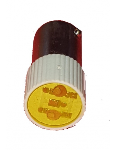 Ba9s 24 Vac dc yellow LED bulb