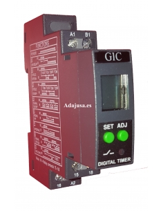 Temporizador 10-60 seg 230V a la desconexión carril DIN