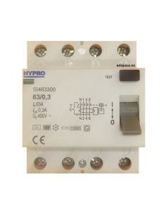4-pole differential 63A 300mA Superimmunized - Hypro 2