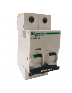 MCB circuit breaker 2 poles 20A (2x20A) IC60N C 6kA - Schneider