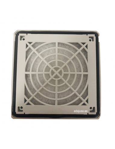 Griglia con filtro per ventola 160x160mm