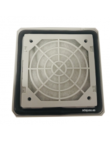 Griglia con filtro per ventola 110x110mm
