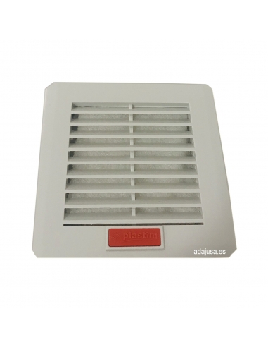 Griglia con filtro per ventola 110x110mm