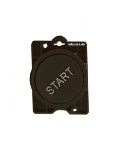 Pulsante nero con scritta "START" open contact (NO) full - OUTLET 2