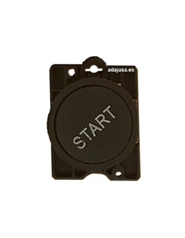 Black pushbutton inscription "START" full open contact (NO) - OUTLET