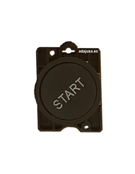 Pulsante nero con scritta "START" open contact (NO) full - OUTLET