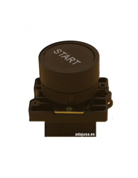 Black pushbutton inscription "START" full open contact (NO) - OUTLET