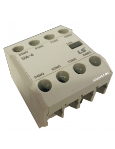 Blocco 4 contatti 2NA 2NC frontale per contattori - LS 2