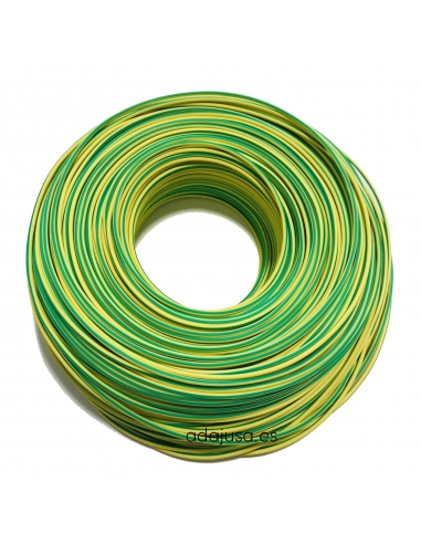 Flexible unipolar cable 10 mm2 earth color