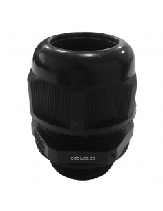 Black polyamide M63 cable glands with nut 2