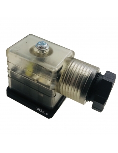 Connettore elettrovalvola luminosa misura 22 con VDR 220V - ADAJUSA