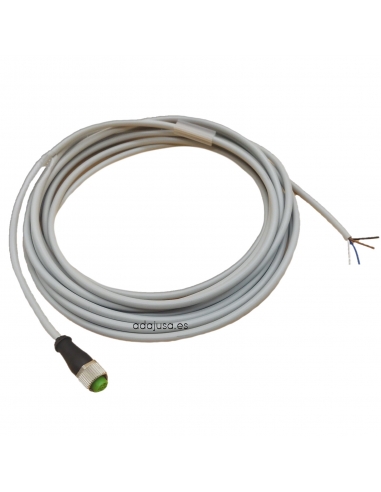 4-wire cable with M12 female connector 5m