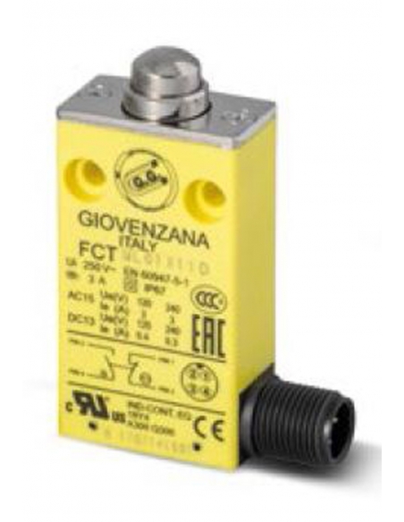 Short piston end FCT series with cable - Giovenzana