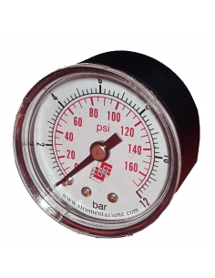 Manometro diametro 40 1/8 0-4 Kgr cassa in plastica - Metal Work