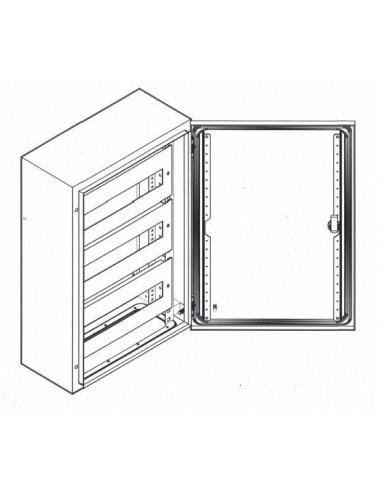 Telaio 78 moduli 3 file 600x600 Lamiera - ASJD