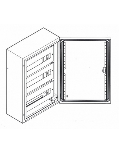 Telaio 45 moduli 3 file 500x400 Lamiera - ASJD