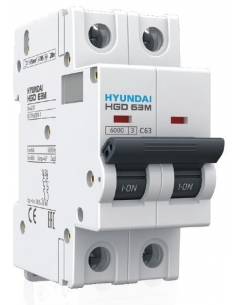 Interruttore 2 poli 63A (2x63A) - Hyundai Electric