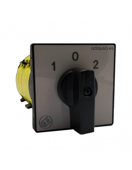 Dahlander 25A Two-Speed Switch Black Lever 64x64 - Giovenzana