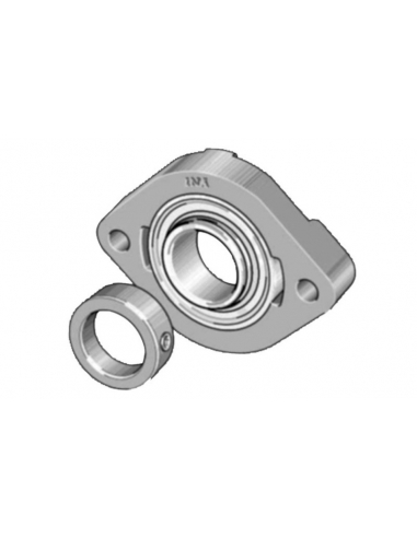 Staffa ovale con cuscinetto albero da 12mm FLCTE12-XL INA