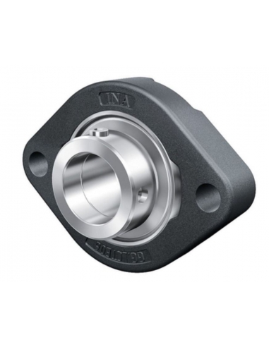 Oval bracket with shaft bearing 17mm FLCTE17-XL - INA
