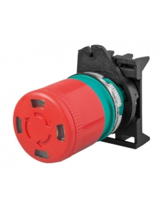 Pulsante di emergenza testa 30mm con indicazione - Giovenzana adajusa. 2