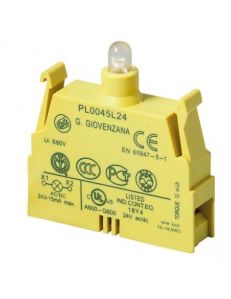 Blocco portalampada con led integrato 12V - Giovenzana