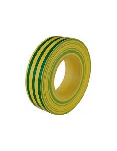 Nastro isolante giallo/verde 19mmx0.15mm bobina 10m