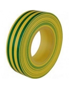 Nastro isolante giallo/verde 19mmx0.15mm bobina 10m