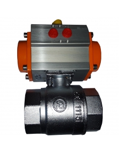 Valvola 1/4 a 2/2 vie con attuatore rotativo pneumatico