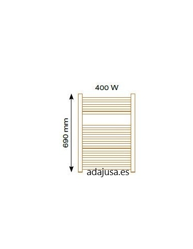 Scaldasalviette STE400F 400W emettitore termico con termostato analogico | ADAJUSA | prezzo