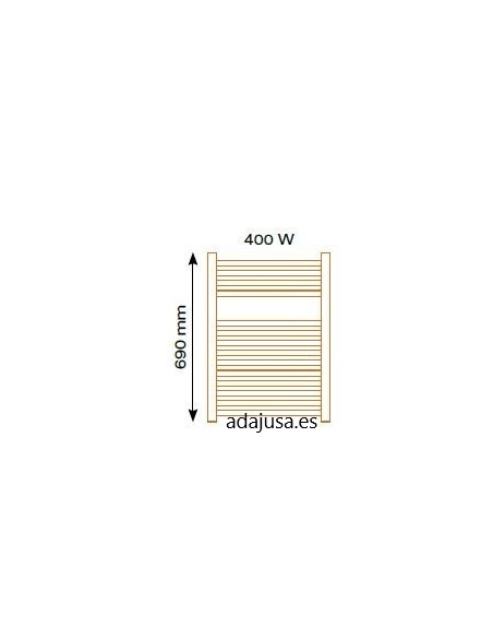 Scaldasalviette STE400F 400W emettitore termico con termostato analogico | ADAJUSA | prezzo