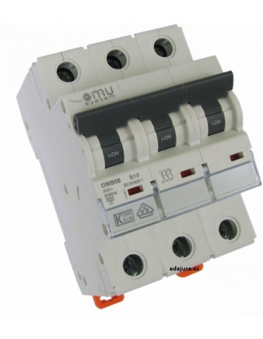 OMU magnetotermico a 3 poli 4A adajusa OMB06304C