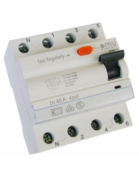 Interruttore Differenziale Tipo A Trifase 40A 30mA 4P - RCCB Classe A Per Quadri Elettrici, 400V 6kA - Foto 11