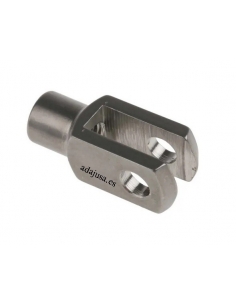 Forcella in acciaio inox, filettatura femmina 6x12 M6x1 - ADAJUSA