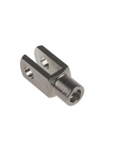 Forcella in acciaio inox, filettatura femmina 6x12 M6x1 - ADAJUSA 2
