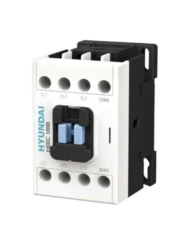 Three-phase contactor 18A coil 230Vac - Hyundai Electric
