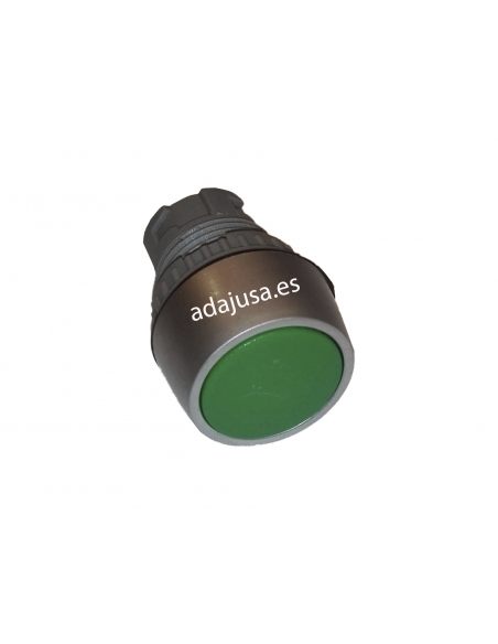 Pulsante pneumatico, colore verde, adajusa