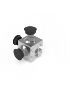 Cubo connettore per profilatura 3D 30-8 - ADAJUSA