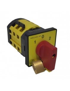 Interruttore inverter monofase full 20A serratura rossa 48x48 - Giovenzana 2