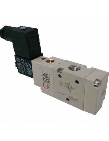 1/8 3-way monostable assisted solenoid valve 110Vac - Metal Work - ADAJUSA