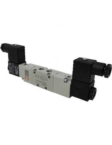 Solenoid valve 1/8 5 ways bistable 110 Vac - Metal Work - ADAJUSA