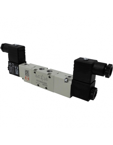 Solenoid valve 1/8 5 bistable vias assisted - Metal Work - ADAJUSA