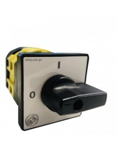 4-pole cam switch 40a 64x64mm black lever - Giovenzana