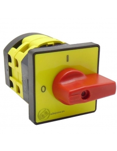 Interruttore a camme 25A Giovenzana per piastra di comando frontale 64x64mm leva rossa | ADAJUSA | prezzo