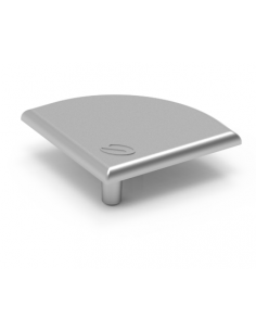 Coperchio per profilo in alluminio 45x45 curvo - Metal Work - ADAJUSA 2