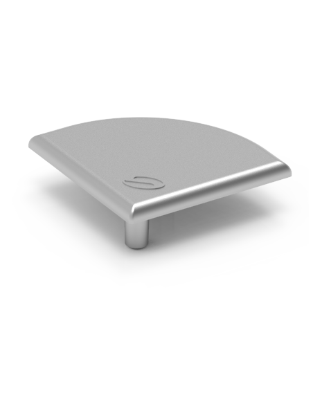 Coperchio per profilo in alluminio 45x45 curvo - Metal Work - ADAJUSA