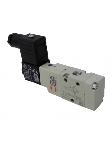 elettrovalvola 1/4 monostabile a 3 vie 110Vac 3.5VA - MetalWork - ADAJUSA
