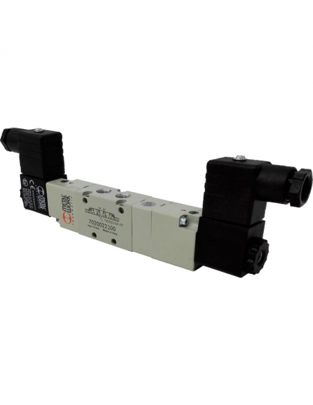 elettrovalvola 1/4 5 vie 3 posizioni 110Vac Centri di pressione 3.5VA - MetalWork - ADAJUSA