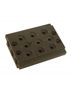 Multiple base for 1/4 valves - Metal Work - ADAJUSA